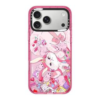 CASECASE X Kiera Won Club Bunny Pink Fizz & Peri Purple Clear Hard Từ Hút Tác Động Dành Cho Apple IPhone 12 13 14 15 16 17 Pro Max Air Plus