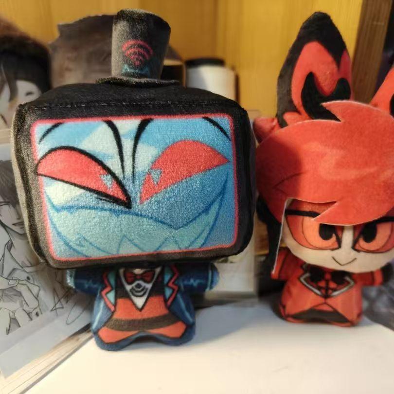 Hazbin Hotel Vox Plush-10cm VOX Nunu In Hình Cơ Thể Địa Ngục Nhà trọ Alastor Búp Bê Trẻ Em Đồ Chơi Hợp Thời Trang