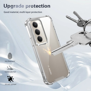 Dành cho Redmi 15 4G / 5G Ốp điện thoại cứng pha lê trong suốt chống rơi 4 chiếc Vỏ mỏng chống sốc