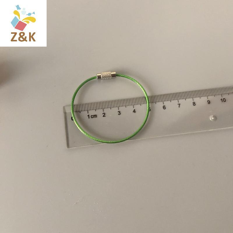 ZK 10 Chiếc Móc Khóa Thép Không Gỉ Carabiner Móc Khóa Dụng Cụ Ngoài Trời Dây Móc Khóa VN