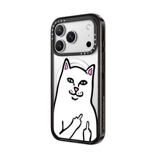 CASECASE X Lord Nermal Edge Đen Trong Suốt Cứng Từ Hút Tác Động Dành Cho Apple IPhone 12 13 14 15 16 17 Pro Max Air Plus Có Hộp