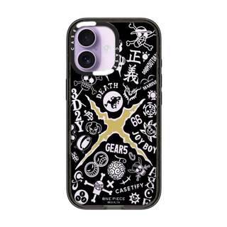 CASECASE X One Piece Biểu Tượng Công Lý Cạnh Đen Trong Suốt Cứng Hút Từ Tính Tác Động Dành Cho Apple IPhone 12 13 14 15 16 17 Pro Max Air Plus Có Hộp