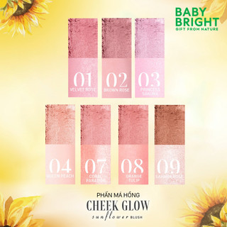 Phấn Má Hồng Baby Bright Cheek Glow Sunflower Blush Chất Mềm Mịn, Có Ánh Nhũ 5.2G