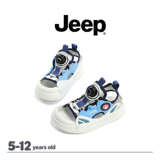 JEEP Phong Cách Mới Bé Trai Bé Gái Đi Biển Giày Thể Thao Mùa Hè Velcro Mở Mũi Thoáng Khí Nhẹ