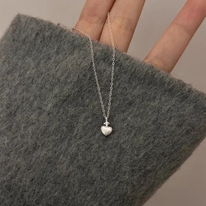 Phiên Bản Hàn Quốc Mờ Chải Tình Yêu Vòng Cổ Nữ Ngọt Ngào Cao Cấp Cảm Giác Đơn Giản Thời Trang Xương Đòn Zircon Dây Xích