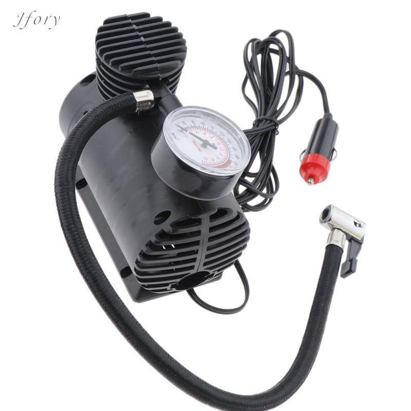 Jfory Máy bơm máy nén khí Mini 12V cầm tay Máy bơm lốp ô tô tự động
