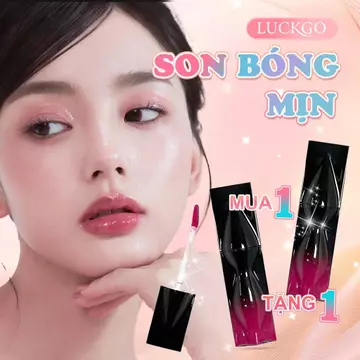 (Mua 1 tặng 1)LUCKGO Son Tint Bóng/Lip Oil Căng Mọng - Chất Son Mướt Nhẹ Môi Lên Màu Tự Nhiên Dễ Mang Theo Mọi Lúc
