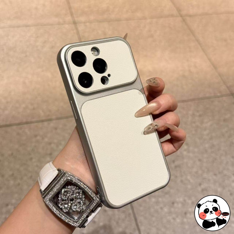 Ốp Điện Thoại Da Cho Xiaomi Poco X8 X7 X6 Neo X4 NFC GT M8 M7 M6 Plus M4 F8 F7 Ultra F6 F5 Pro F4 F3 C75 C65 5G 4G Vỏ Sang Trọng Màu Bạc Dễ Thương ins Phong Cách Đơn Giản Da Cừu Vỏ Mềm