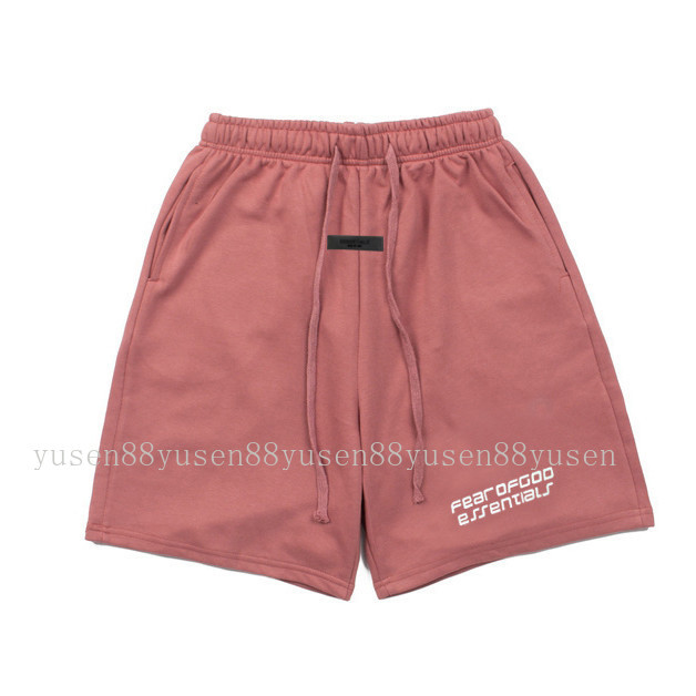 Chất Lượng Cao ESSENTIALS Đôi Dòng FOG lồi lõm In Chữ Quần Nam Nữ Rời Năm Điểm Quần Short