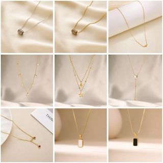[Không han rỉ] Dây chuyền titan thiết kế trẻ trung thanh lịch cho nữ, thời trang phụ kiện cho nữ