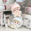 10cm20cm Quần Áo Bé Búp Bê Cotton Quần Áo Dễ Thương Búp Bê Búp Bê Mũ Jumpsuit Hai Mảnh Thay Thế Bộ