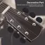 Toyuvn Toyuvn 6 Chiếc Đàn Guitar Chỉnh PEG Nút Hình Bầu Dục Đen Đầu Máy Các Bộ Phận Thay Thế Nhạc Cụ Phụ Kiện