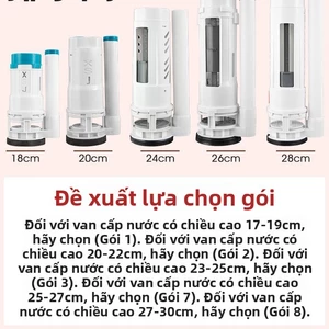 Phụ kiện bồn cầu Daquan van xả nước đa năng đầu vào/đầu ra cho bồn cầu kiểu cũ