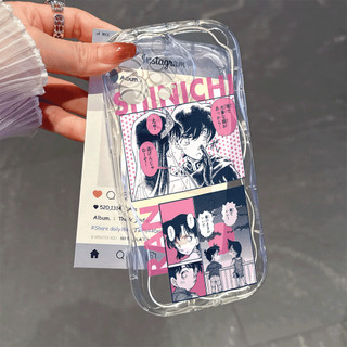 Detective Conan Shinichi Kudo case lưng iPhone Cho 11 case iPhone 16 plus 12 13 14 pro max 15plus cover 15prosoft case