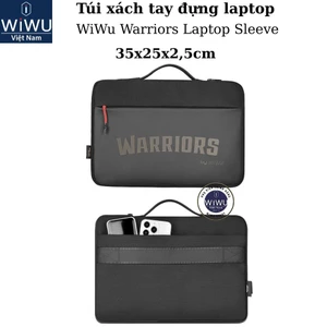 Túi Laptop WiWU Warriors 14 Inch - Vải CORDURA 1000D Siêu Bền Kháng Nước, Khóa Kéo YKK Nhật Bản Cao Cấp