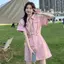 Váy ngắn tay cổ điển dáng suông cho nữ, phù hợp mùa hè