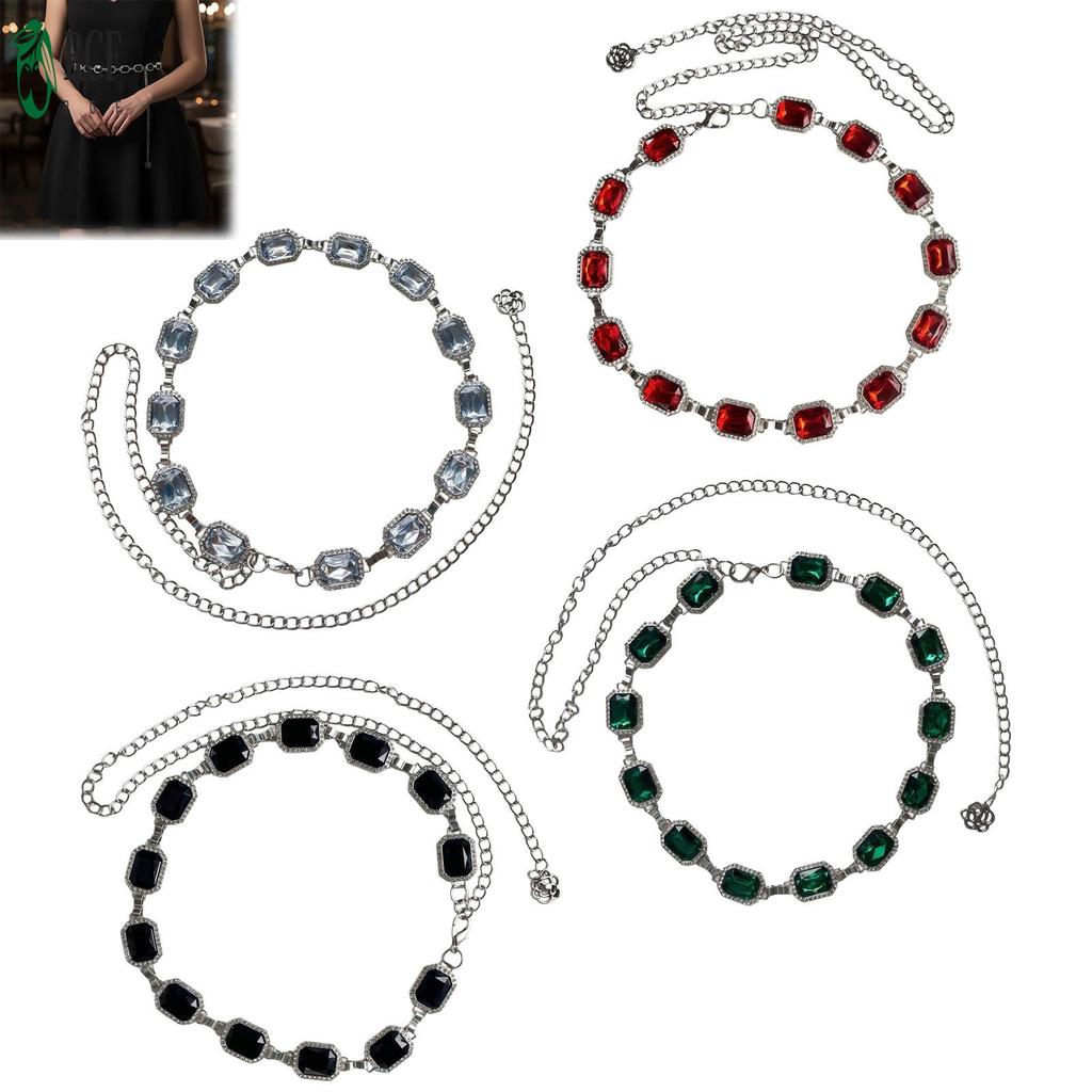 Dây Thắt Lưng Boho Kim Cương Giả và Hợp Kim Điều Chỉnh được Phù hợp cho Tiệc Cưới