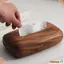 GIÁ RẺ 1 Cái Hộp Đựng Khăn Giấy, Vỏ Hộp Đựng Khăn Giấy Đơn Giản Màu Nâu Hạt, Gỗ Chắc Chắn Dung Tích Lớn Hộp Đựng Giấy Thanh Lịch Phòng Khách