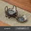 Mùa Đông Uni Hợp Kim Trung Quốc Hoa Văn Satin Coaster Lễ Trà Phụ Kiện Cốc Trà Cách Nhiệt Miếng Lót Chống bỏng Kim Loại Cốc Đựng Trà Coaster 6V81