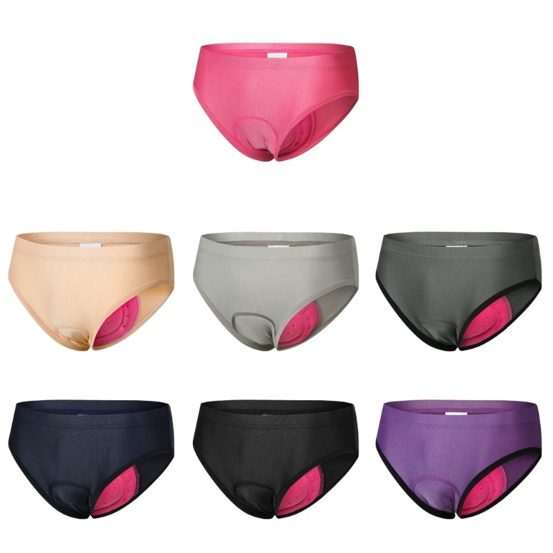 Women's Cycling Underwear With 3D Padding Elastic Waistband for Comfortable Ride