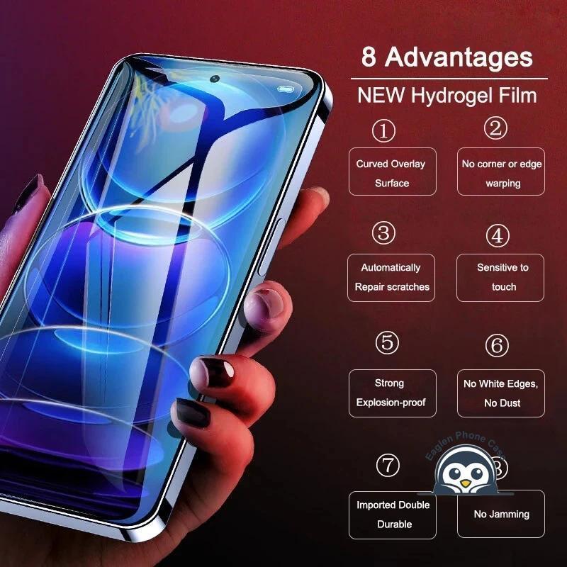 Mềm 1 Chiếc 9D Bảo Vệ Toàn Diện Phim Hydrogel Cường Lực Bảo Vệ Cho Vivo X300 X200 Pro Mini X200S X100 Ultra X90 X80 X70 X60 X50 X50E X30 X27 Pro Plus Độ Nét Cao Trong Suốt
