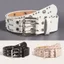 Đai Punk Nữ PYCOU, Dây Đeo Đinh Tán Chiều Rộng 3,8Cm Dec Dây Denim, Dây Đeo Đôi Da PU Y2k Dây Da Giả Cho Nam Nữ Quần Jean