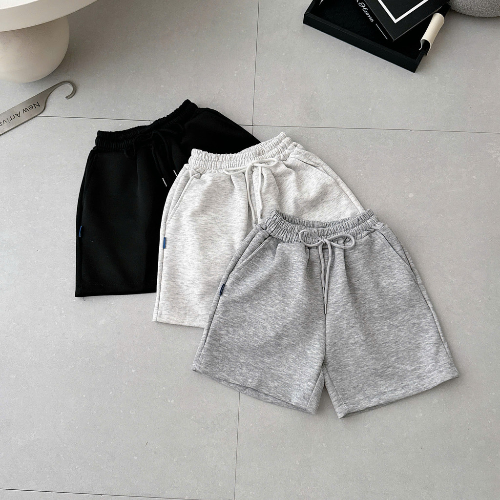 Quần Short Trơn Nam Nữ LEXRONAN – Đùi Tag Sau Cao Su, Lưng Thun Co Giãn, Form Trên Gối, Mặc Mát #QD04