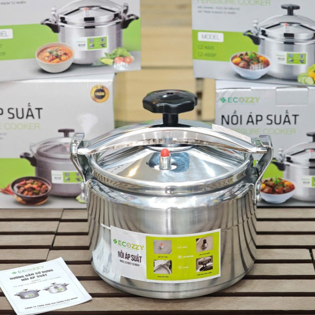 Nồi áp suất bếp từ ECozzy hợp kim nhôm, nồi hầm nấu đa dạng các loại bếp từ, bếp gas, bếp hồng ngoại