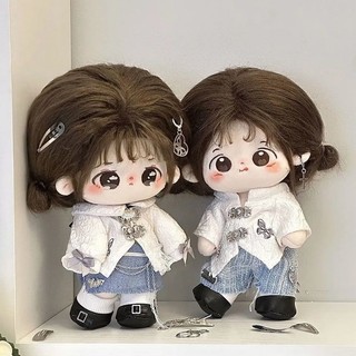 Quần áo búp bê 20cm cotton phong cách Trung Hoa, phù hợp thay thế cho búp bê