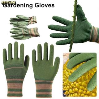 FEIYING Găng tay làm vườn1 đôi chống thấm nước chống trượt chống đâm xuyên cao su bền cho nam nữ làm vườn, trồng cây, cắt tỉa hoa