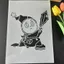 Starman Series Vẽ Tường Vẽ Tay Rỗng Bản Mẫu Sáng Tạo DIY Tranh Thần Graffiti Xịt Sơn Bản Mẫu 4.13