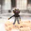 Búp bê sang trọng Mini Delta Force 5cm kèm bộ xương - Hoạt hình dễ thương Nhân vật trò chơi Móc khóa Túi điện thoại Mặt dây chuyền quyến rũ Quà tặng sưu tập