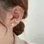 Bông Tai Đính Kim Loại Hình Đuôi Cá, Ngọt Thương Ngọc Trai - Phù Hợp Mùa Xuân-Hè Thanhh lịch
