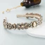 Băng đô PYCOU Baroque, Phong cách và toàn kim cương, Dây buộc tóc nữ đính đá cổ điển Phụ kiện tóc