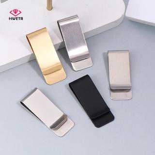 HWETR 5 Cái Đơn Giản Mỏng Kim Loại Kẹp Tiền Di Động Đa Năng Kinh Doanh Kẹp Thẻ Nam Ví Đựng Thẻ Kinh Doanh Ví Kẹp Tiền Mặt