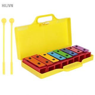 Hilivn Trẻ em Xylophone 8 Note Đồ chơi âm nhạc giáo dục Glockenspiel dành cho trẻ em mới bắt đầu