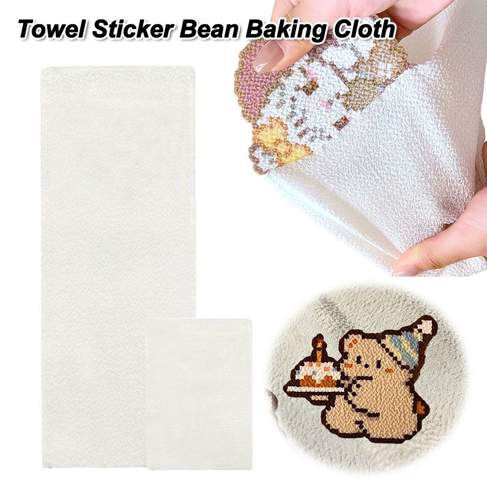 HIGHVIEWLS Vải ủi cho hạt Perler, Hạt cầu chì cỡ lớn chịu nhiệt độ cao Vải nướng, Công cụ thủ công có kết cấu Vải hỗ trợ ủi Nhãn dán cảnh thu nhỏ