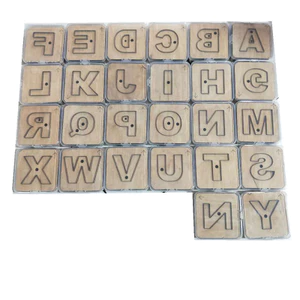 A.B.C.D.E.F.Letter Khuôn Dao Kraft Khuôn Laser DIY Dao Khuôn Giấy Da KATL