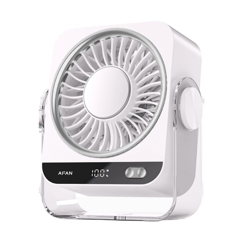 Suit Công cụ làm mát không khí trọng lượng nhẹ, tiết kiệm không gian với quạt bàn USB có luồng khí mát, sạc lại dễ dàng