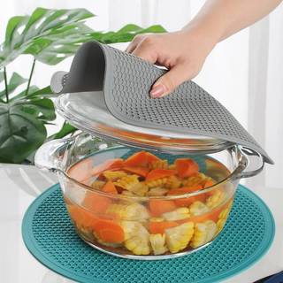 [Ktp] lớn Silicone mat Coaster chịu nhiệt placemat honeb nonslip nồi chủ bảng Mat cốc tròn Mat phụ kiện nhà bếp