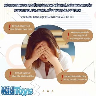 Khối bận rộn Montessori 6 mặt KidToys – đồ chơi cầm tay phát triển kỹ năng cho bé