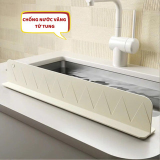 Tấm chắn nước silicon dùng cho bồn rửa bát bàn bếp ngăn bắn nước dầu mỡ vệ sinh sạch sẽ