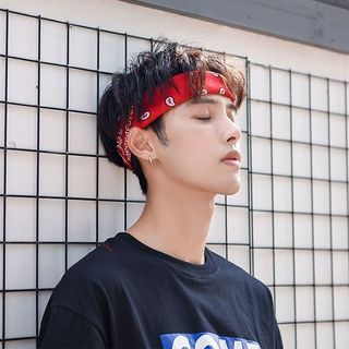 Nam Nữ Thể Thao Hạt Điều Hoa Vuông Khăn Hip Hop Hip Hop Phố Hipster Đầu Vuông Khăn Mũ 4.18