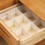 MARGREDY 4 cái / bộ Bảng chia ngăn kéo, Bảng sắp xếp lưu trữ ngăn kéo DIY tiết kiệm không gian, Lưới nhựa bền có thể điều chỉnh phân vùng sắp xếp lưu trữ đồ lặt vặt