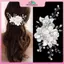 MYPANDA Kẹp Tóc Handmade Ngọc Trai và Kim Cương Giả, Phụ Kiện Cô Dâu Charming