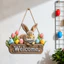 Thỏ Phục Sinh Trang Trí Tường Chào Mừng Danh Sách Trứng Phục Sinh Tulip Mặt Dây Chuyền Tường 2D