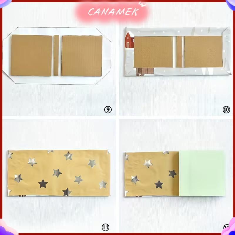 CANAMEK Bộ 6 Stencil đóng sách cho scrapbooking, làm thẻ handmade, album, tạp chí, dụng cụ thủ công