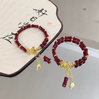 Vòng tay tre khớp bướm vintage, phù hợp làm quà tặng lễ hội