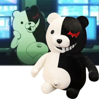 Soft Danganronpa Monokuma Black White Bear Dangan Ronpa Plush Toy Doll 25cm