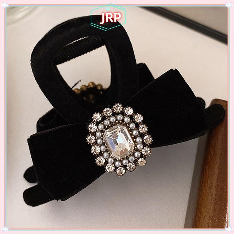 JRP Pháp Retro Kim Cương Giả Nơ Thời Trang Nữ Kẹp Tóc Phụ Kiện JRP